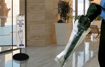 Large wet umbrella bags for full-size umbrellas – ideal for keeping entryways dry