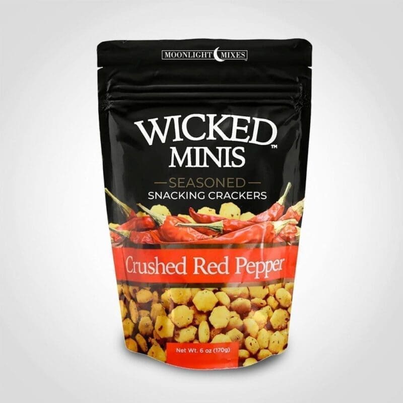 Wicked Minis Crushed Red Pepper Flavored Oyster Crackers 6oz Bag – 12 PACK (49560) 1 Wicked Minis Crushed Red Pepper Flavored Oyster Crackers 6oz Bag - 12 PACK (49560)
