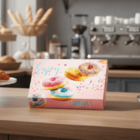 Half Dozen Donut Box Stock Print - Enjoy Design - 200/cs