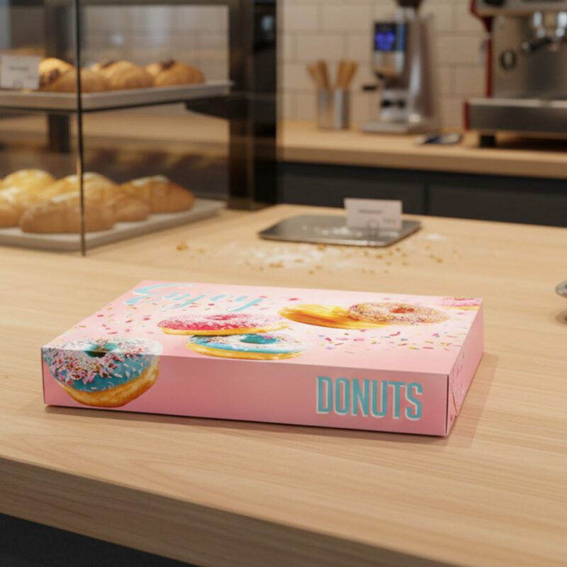 371319-5 Dozen Donut Box Stock Print with Enjoy Design