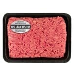 80% Lean Nutritional Grind Foil Label on ground beef package