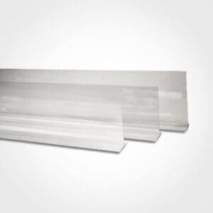 Clear Straight Divider 4" x 20" - Food Case Divider