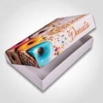 Half Dozen Donut Box Stock Print - Delicious Design Left Side