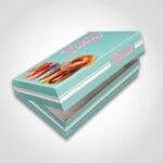 Half Dozen Donut Box Stock Print - Tasty Design Left Side