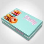 Half Dozen Donut Box Stock Print - Tasty Design Top Side
