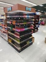 Nostalgic sodas in store endcap