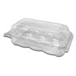 Take out cookie hinged container top side view