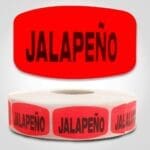 jalapeno Label Red Dayglo Sticker