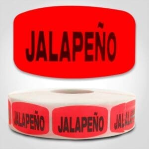 jalapeno Label Red Dayglo Sticker