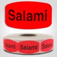 Salami Label Stickers - 1000/roll