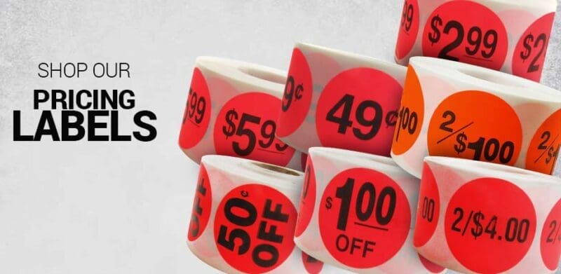 Shop our pricing labels