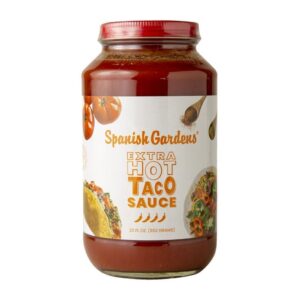 Spanish Garden's Extra Hot Taco Sauce 23 oz - 12pk