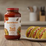Spanish Garden’s Extra Hot Taco Sauce 23 ounce jar in a pack of 12