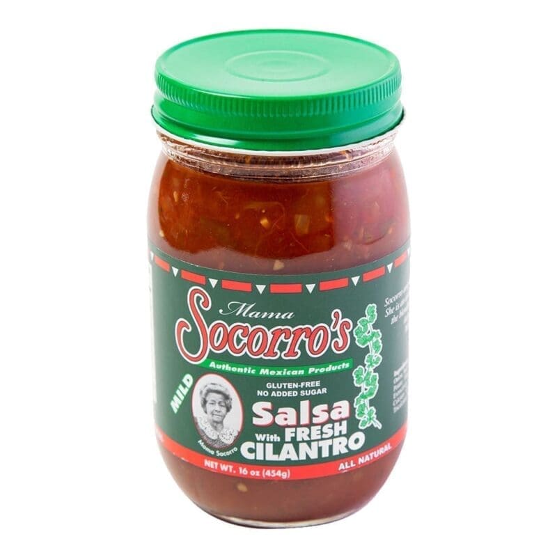 Mama Socorro's Mild Salsa with Fresh Mama Socorro's Cilantro 16 oz - 12pk