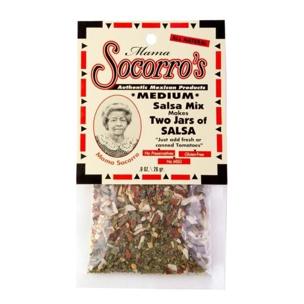 Mama Socorro's Medium Salsa Mix 0.9 oz - 24pk