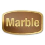 Marble Cake Label Gold Foil Flavor Sticker with Marble Text