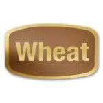 Wheat Bread Label Gold Foil Flavor Sticker with Wheat Text