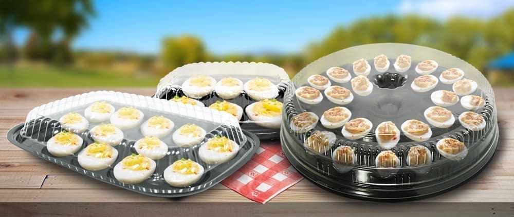 Deviled Egg Trays 6, 12, and 30 Count Disposable Trays