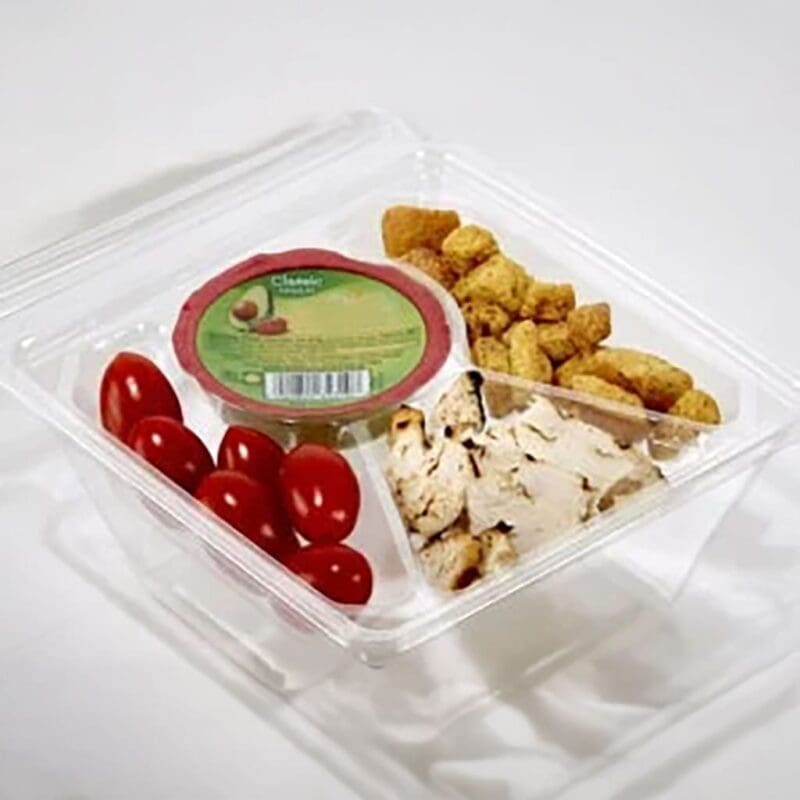 4-Compartment Insert for Large Square Bowl Containers For #261611 - 810/case