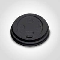 Black Hot Cup Lids - 12/16/20oz for Hardy - 1000/case
