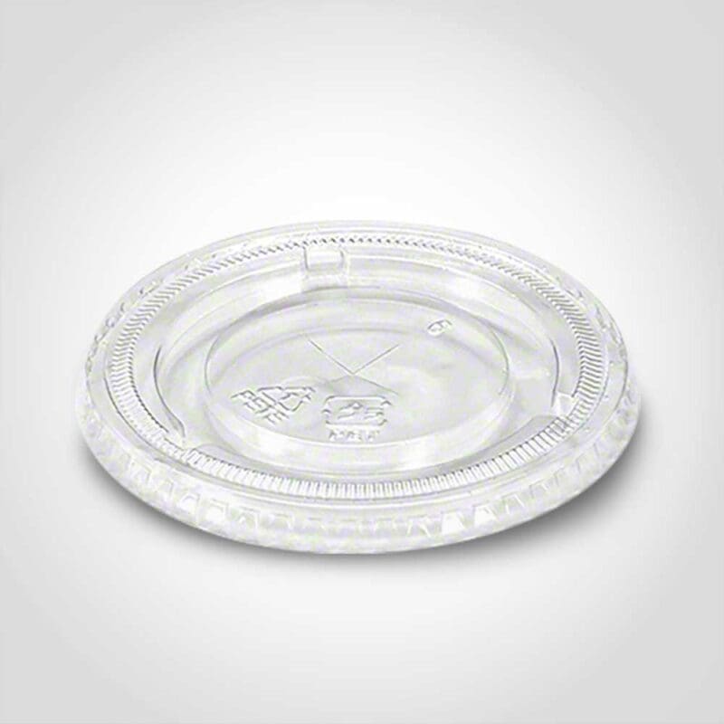 Drink Cup Lids Flat with Straw Slit for 16-24oz. Cups - 1000/case