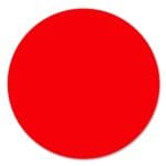 Blank Red Sticker Labels - 500/roll