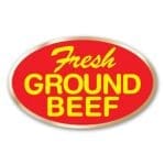 Fresh Ground Beef Label, Butcher Beef Sticker - 500/roll