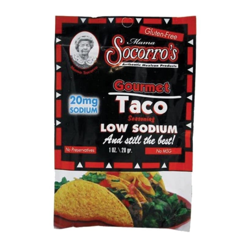 Mama Socorro's Gourmet Taco Mix Low Sodium 1 oz - 24pk 1 Mama Socorro's Gourmet Taco Mix Low Sodium 1 oz - 24pk