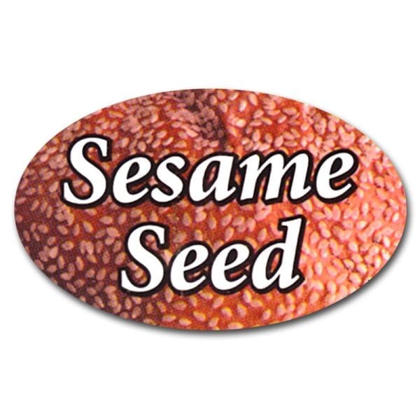 Sesame Seed Label, Bakery Bread Sticker - 500/roll