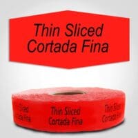 Thin Sliced / Cortada Fina Label - 1000/roll