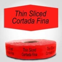 Thin Sliced / Cortada Fina Label - 1000/roll