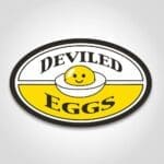 Deviled Egg Label - 1000/roll