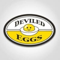 Deviled Egg Label - 1000/roll