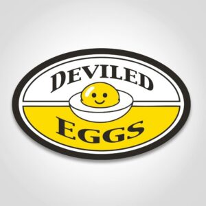 Deviled Egg Label - 1000/roll