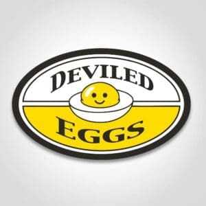 Deviled Egg Label - 1000/roll