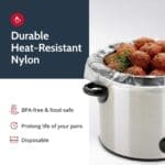 Slow Cooker Liner Shipper First Quality Fits 3-8 Quart Slow Cookers - 8 Liner Per Package - 90 cases