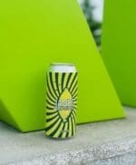 James lemonade can with green background