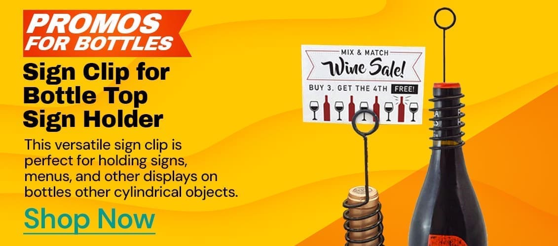 WINE BOTTLE SIGN HOLDERS