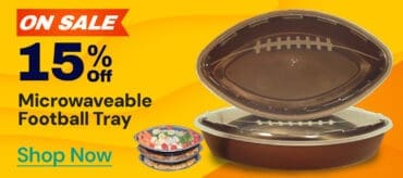 Microwaveable Football Tray on Sale
