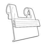 Clip Grip Wire Sign Holder line drawing diagram