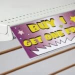 48" Bottom-Mount Clear Window Label Holder