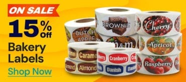 Bakery labels on sale now