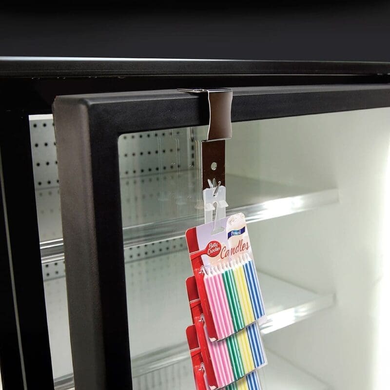 Merchandising Strip Hanger for Cooler Door