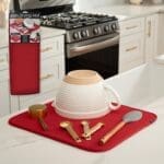 Red Dish Drying Mat XL 18" x 24" - 6 PACK