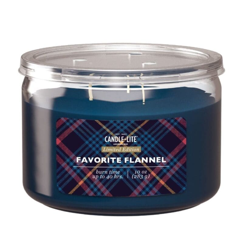 10 oz. 3-Wick Favorite Flannel Candle - 4 PACK