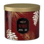 14 oz. 3-Wick By Golly Be Jolly Candle - 4 PACK