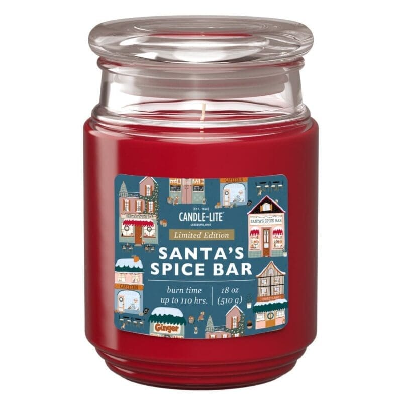 18 oz. Single Wick Santas Spice Bar Candle - 4 PACK