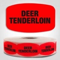 Deer Tenderloin Label Stickers - 1000/roll