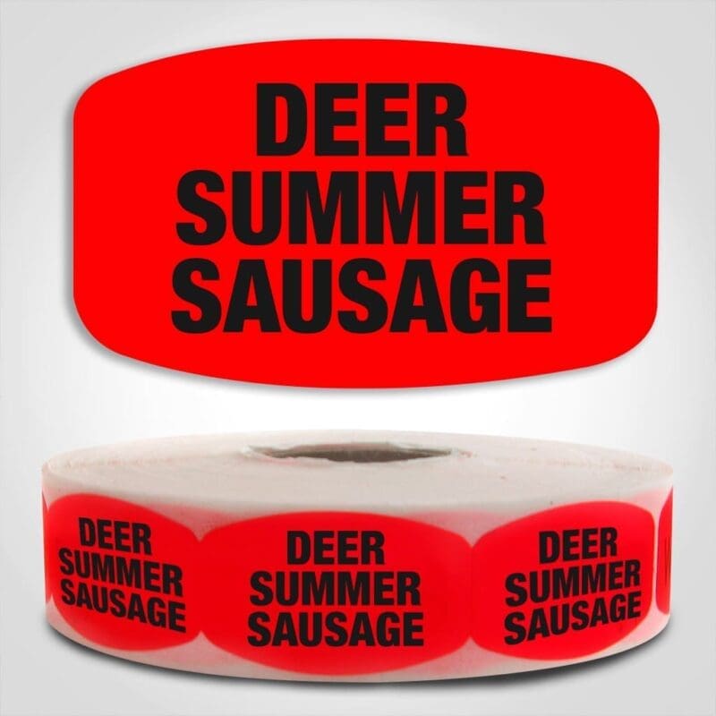 Deer Summer Sausage Label Stickers - 1000/roll