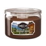 10 oz. 3-Wick Mahogany Woods Candle - 4 PACK